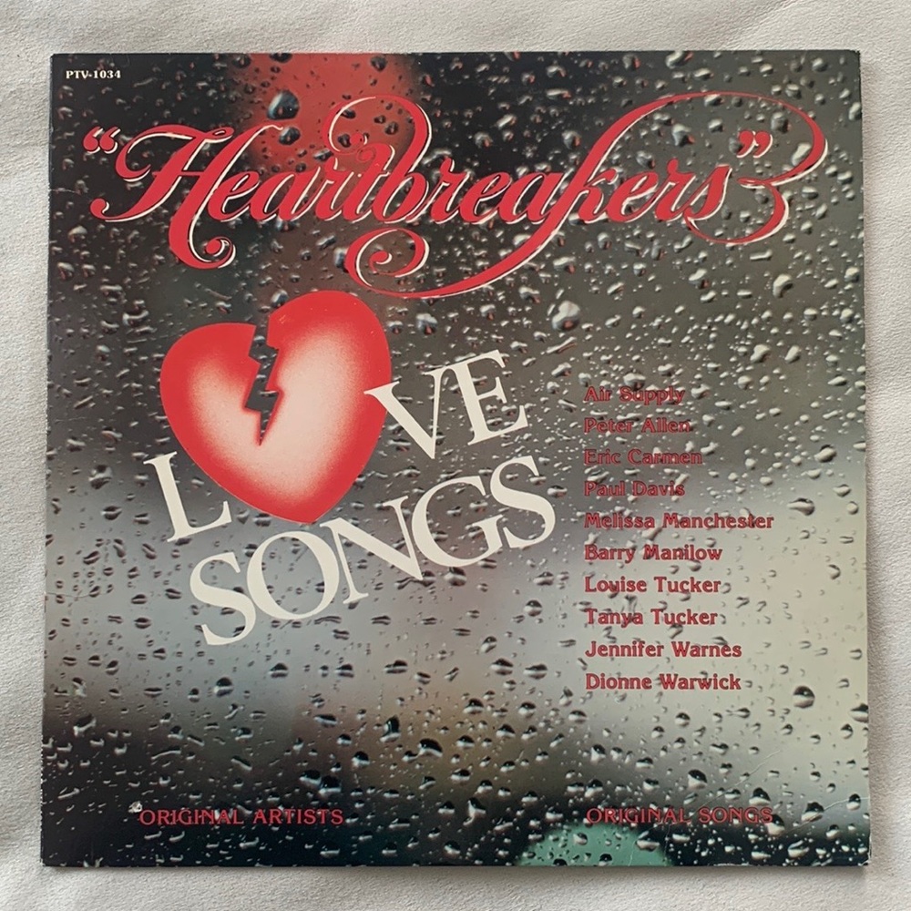 Heartbreakers Love Song Compilation Vinyl Record 1984
